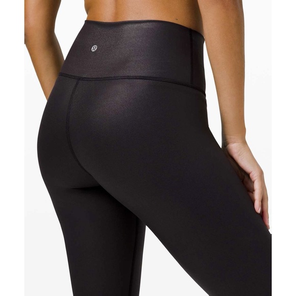 Lululemon Wunder Under Legging 28” - Matte Black - Picture 3 of 5